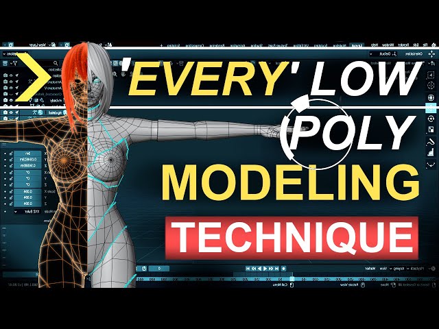 EVERY Low Poly Modeling BLENDER Technique (That I use -)