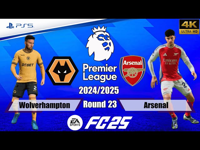 FC 25 - Wolverhampton vs. Arsenal | Premier League 24/25 | Full Match | PS5™[4K]