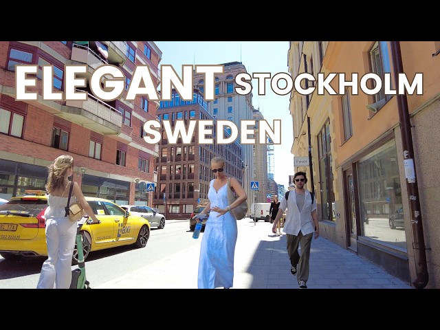 4K Stockholm Walk 🇸🇪🍷 Stylish Stockholm City Center