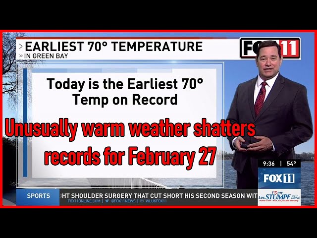 Summerlike winter weather smashes Wisconsin records