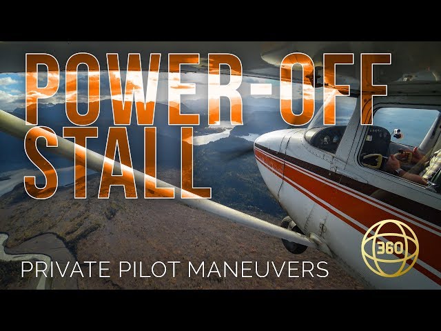 Power Off Stall in 360 & VR -- Private Pilot Flying Maneuvers