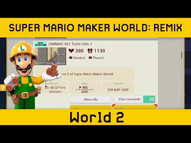 [SMMW #2] Super Mario Maker World (World 2) - Don't miss these levels!