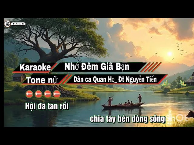 Karaoke NHỚ ĐÊM GIÃ BẠN tone nam @Karaoke-CD