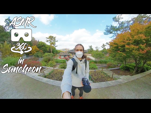 ASMR 360 VR Let's walk in a huge park and attend a Korean Traditional Performance in Suncheon, SK