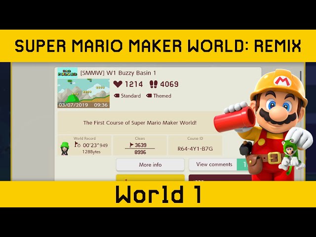 [SMMW #1] Super Mario Maker World (World 1) - A FULL Super Mario Maker 2 game!