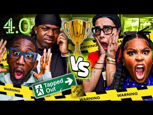 Chicken Shop VS Pranksters: Nella, Specs, Klaudia & Benzo | Tapped Out: Boys VS Girls | @channel4.0