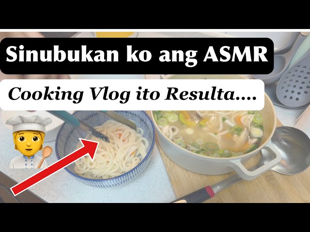 SINUBUKAN KO ANG ASMR COOKING VLOG / Pinay in South Korea / Amin kitchen vlog / Chicken Noodles soup