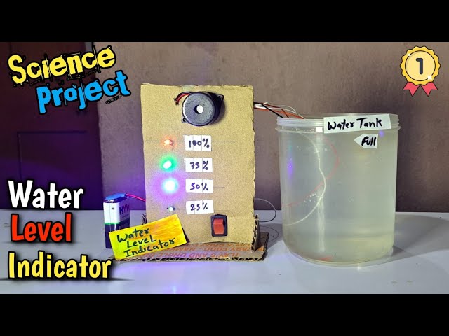 Making Water Level Indicator Project class 10th or 12th 😯 step by step | Science Project  #science