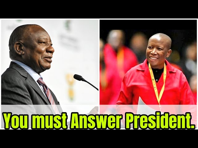 Julius Malema ask two strong questions to President Ramaphosa in Parliament.