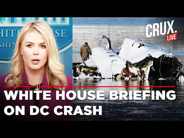 LIVE White House Press Secretary Karoline Leavitt On Washington DC Plane Crash | US