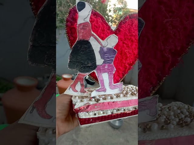 Proposal craft❤🧡🤍💝making ideas with low budget and home decorative products ilove making this craft