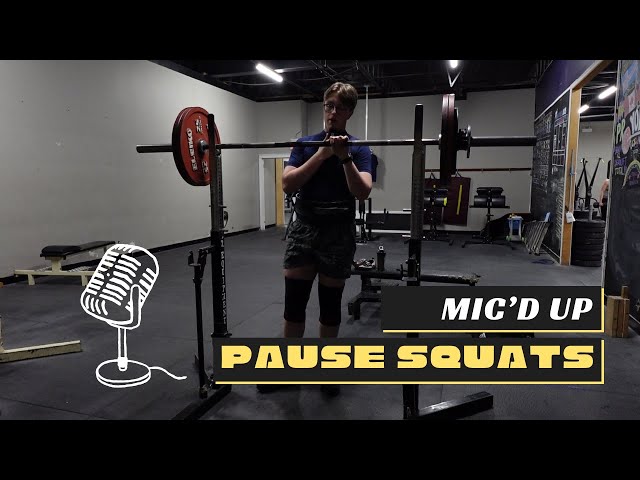 MIC'D UP LEG DAY | PAUSED SQUATS