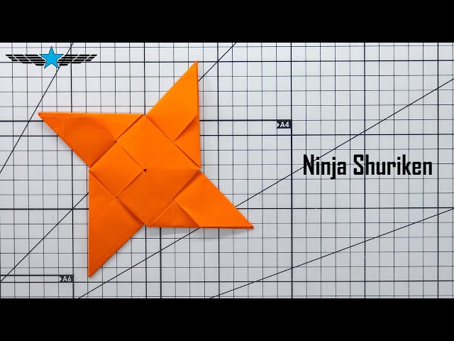 How to make a Paper Shuriken - Flying Ninja Star