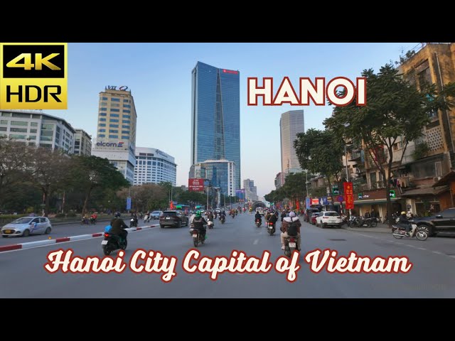 4K HDR | A Day in Hanoi Downtown: From Dusk to Night | Vietnam 2024