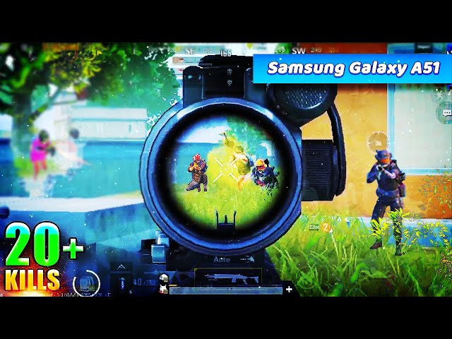 Samsung Galaxy A51 60FPS Gaming Test #8 - PUBG MOBILE | Best Team Kills - Top Sensitivity Settings