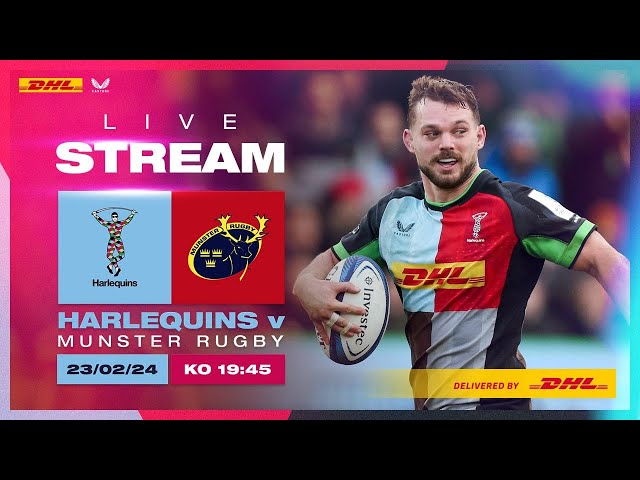 Live Rugby - Harlequins v Munster | Join us for this mid-season friendly