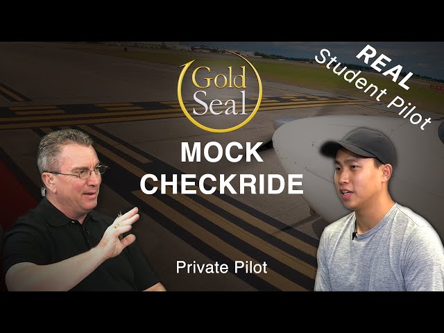 REAL Student Takes Mock Checkride for Private Pilot