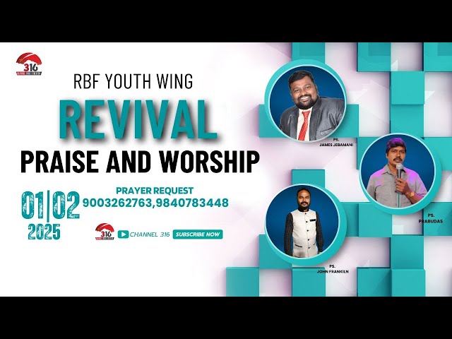 🔴Revival of praise & worship | RBF YOUTH WING  | 01 FEB 2025 | Tamil Christian Worship Series