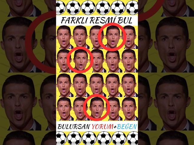 Cristiano Ronaldo FARKLI OLANI BUL BAKALIM ? #shorts #quiz #football #futbol #cristianoronaldo