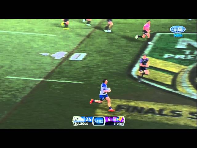 NRL 2014 Intercepted by Greg "Inglis" Storm vs. Bulldogs