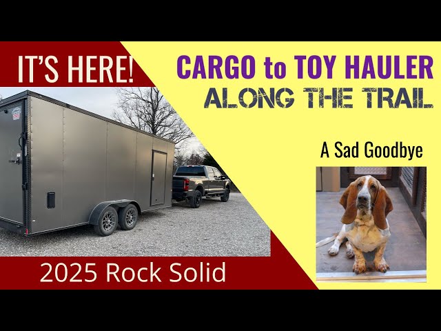 SAD Goodbye and NEW Project CARGO to CAMPER  #toyhauler #trailer  #camper  #offroad    #bassethounds