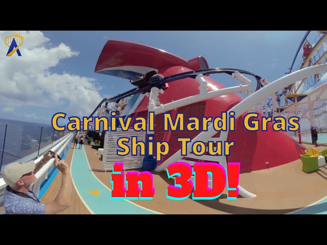 VR180 3D Tour of the Carnival Mardi Gras Cruise Ship