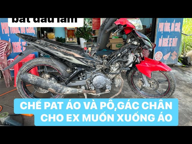 CÁCH LÀM PAT XUỐNG ÁO VÀ PÔ CỦA EX 135 5 SỐ XUỐNG 4 SỐ #hondataygacanh