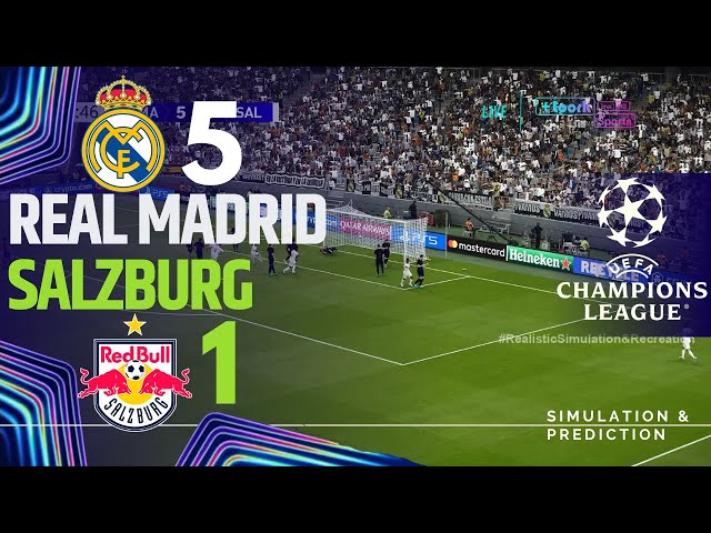 REAL MADRID 5-1 SALZBURG • Highlights • Champions League 24/25 | Simulation/Recreation