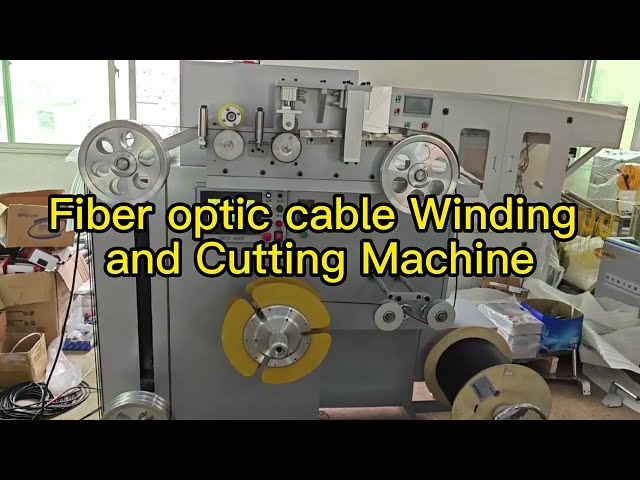 Fiber optic cable winding and Cutting Machine