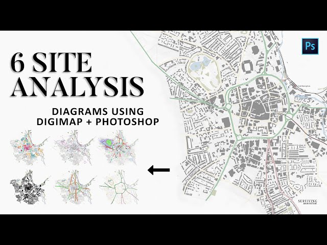 Digimap & Photoshop Site Analysis Architecture Diagrams -ad