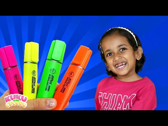 The Colors song (Magic Pen) | Learn colors | Kids songs & Nursery rhymes - Kuku and Cucudu