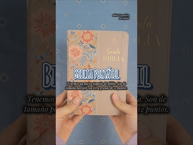 Biblia RVR 1960 con letra grande de tamaño portátil. Lo que necesita para leer en todo lugar #shorts