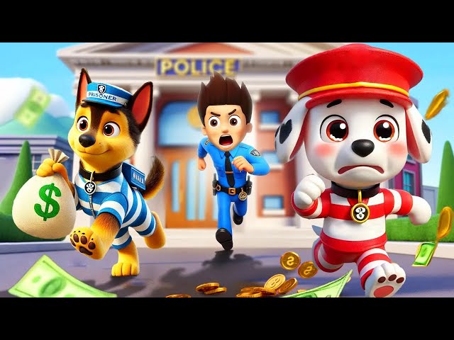 CHASE x MARSHALL Escape Prison With Money? Very Funny Story | Paw Patrol Ultimate Rescue | Rainbow 3