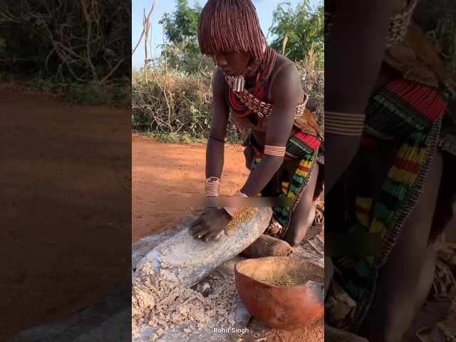 Amazing flour process of Africa #shortsvideo