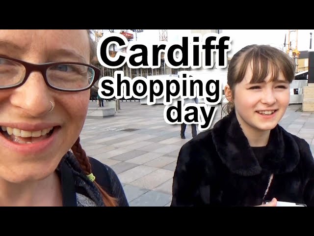 CARDIFF CENTRE SHOPPING DAY - GETTING READY for COLLEGE! Daily Vlogs Wales UK