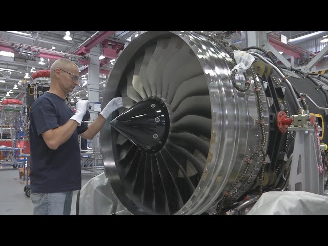 Rolls Royce Trent production of turbojet engines