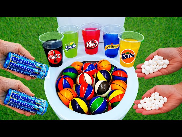 Compilation EXPERIMENTS: Different Reaction From Coca-cola, Fanta, Mirinda, Pepsi and MENTOS