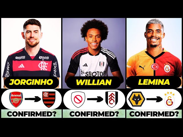 🚨THE LATEST CONFIRMED TRANSFER NEWS AND RUMOURS TRANSFERS WINTER 2025|Jorginho✔️Willian✔️Lemina✔️