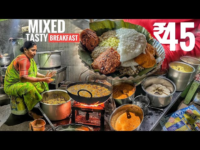 This Place Is Famous For MIXED BREAKFAST Early Morning Bangalore | 5 Variety ₹40 | StreetFoodIndia