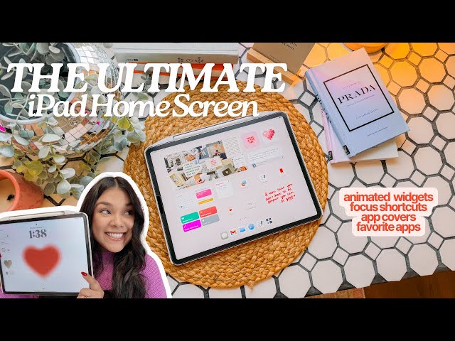 My 2024 iPad Setup | Productive & Aesthetic  👩🏻‍💻💗 fave widgets + apps, focus, shortcuts