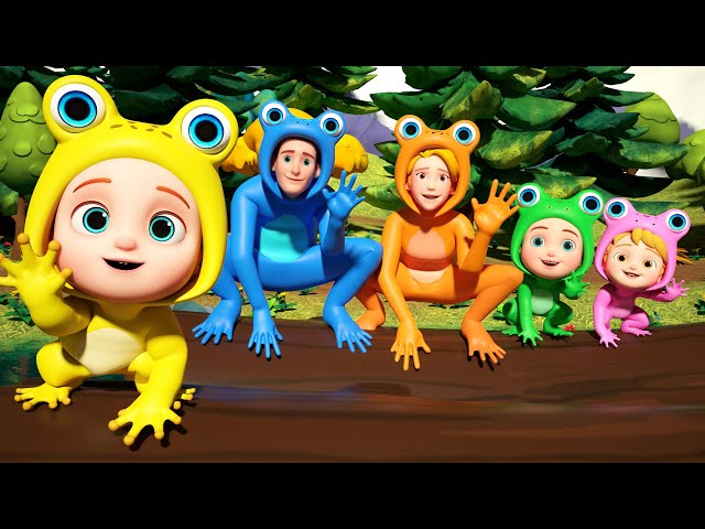 Five Little Speckled Frogs | Boo Kids Song & Nursery Rhymes