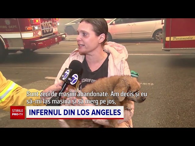 Infern în Los Angeles. Scene dramatice surprinse în timp ce incendiile distrug vestul orașului