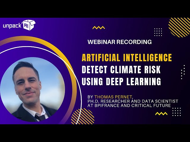 Artificial Intelligence: Detect climate risk using deep learning