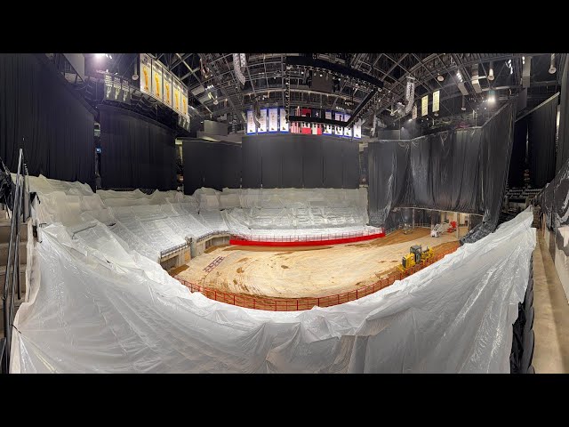 San Antonio Stock Show & Rodeo has laid more than 2,000 tons of dirt in the Frost Bank Center