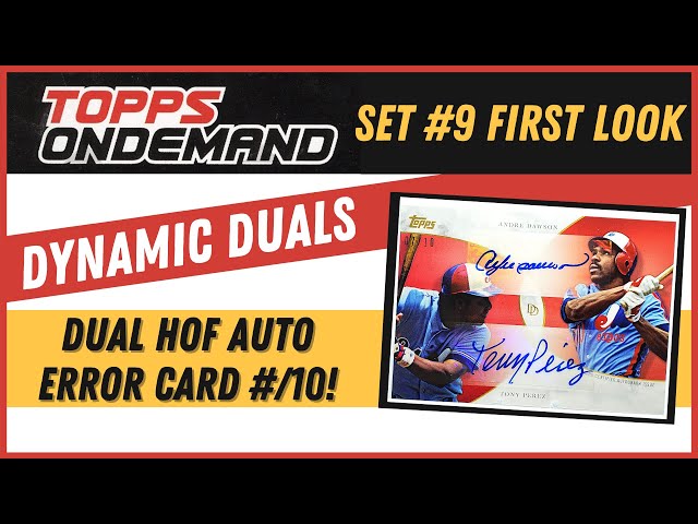 HOF Dual Auto #/10 Error! Topps On Demand Set #9 First Look: Dynamic Duals!