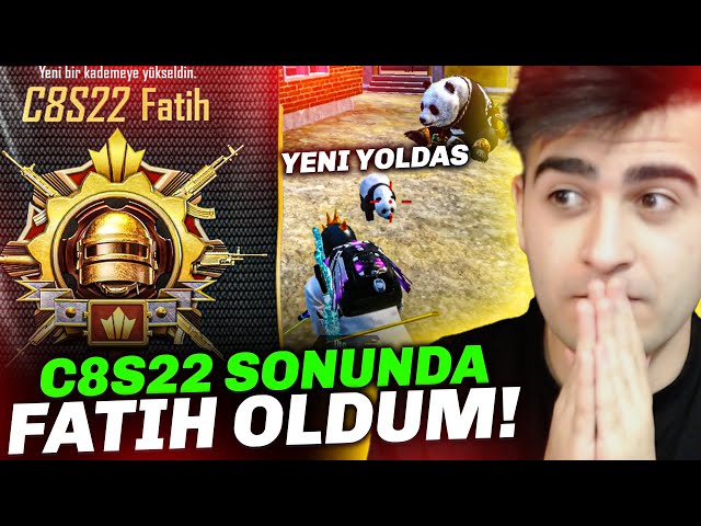 C8S22 FATİH OLDUM! YENİ YOLDAŞ PANDAYI ALDIM! PUBG Mobile