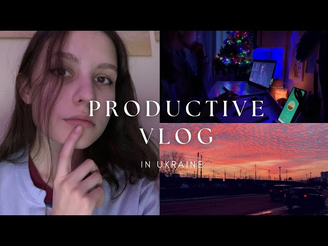 a productive study vlog 📚 student life in Ukraine