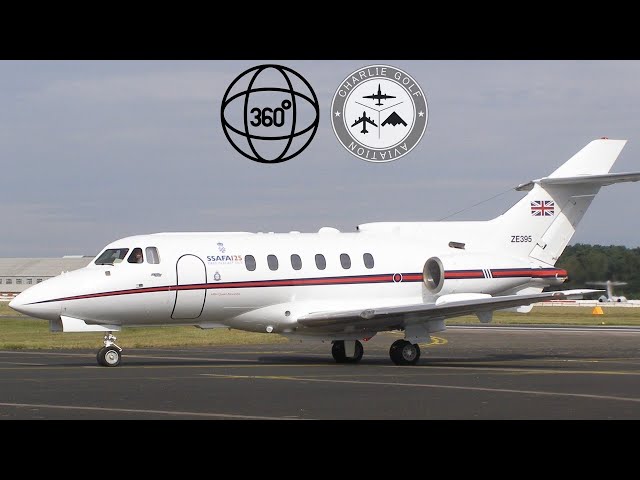 BAe 125 Aircraft ZE395 360 Degree Video Walkaround Tour in 5.6K at Dunsfold Park