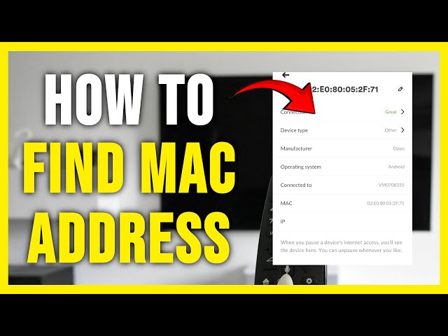 How To Find MAC ADDRESS On Samsung Smart TV