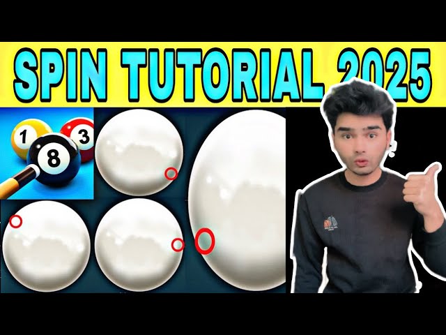 How To Use Spin in 8 Ball Pool 2025 | Spin Tutorial 8 Ball Pool 2025 | PSK 8BP YT